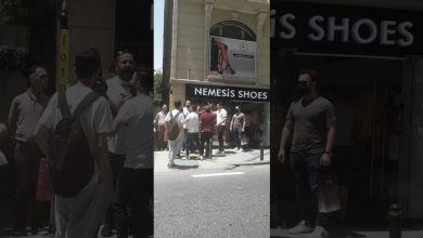 صورة بالفيديو…شـ.ـجـ.ـار عـ.ـنيـ.ـف بين السوريين أمام قنصلية النظام وسط إسطنبول