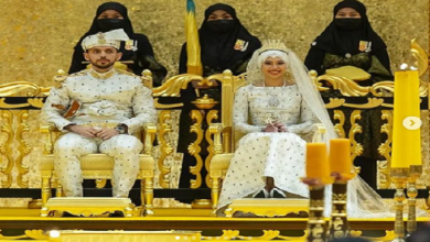 صورة شاهد بالفيديو….حفل زفاف أسطوري لأبنة سلطان بروناي بدأ في مسجد وانتهى داخل قاعة مطلية بالذهب ( صور )