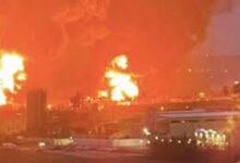 صورة عاجــــــــــــل/ انفجارات عنيفة تهز مستودعات النفط في روسيا ( شاهد الفيديو )