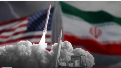 صورة عاجـــــــل/ هجوم صاروخي إيراني كبير على أحد أكبر القواعد الأمريكية في الشرق الأوسط