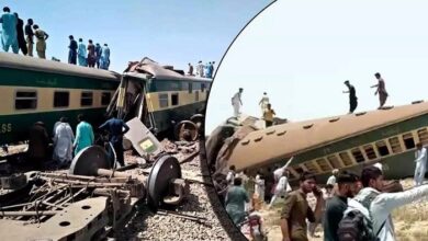 صورة عاجــل/ عشرات الضحايا في حادث تصادم قطار يهز دولة إسلامية اليوم-شاهد الفيديو